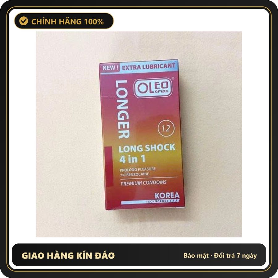 (Che Tên) Bao cao su Oleo hộp 12 cái [Mã CK-SP927956-06] Hộp Trắng Kín