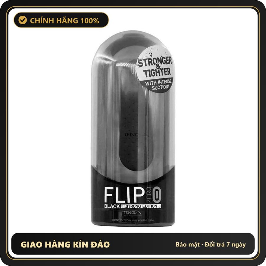 (Che Tên) Âm đạo giả Tenga Flip Zero Black Strong Edition [Mã TOY-10076] - Hàng Mới Về