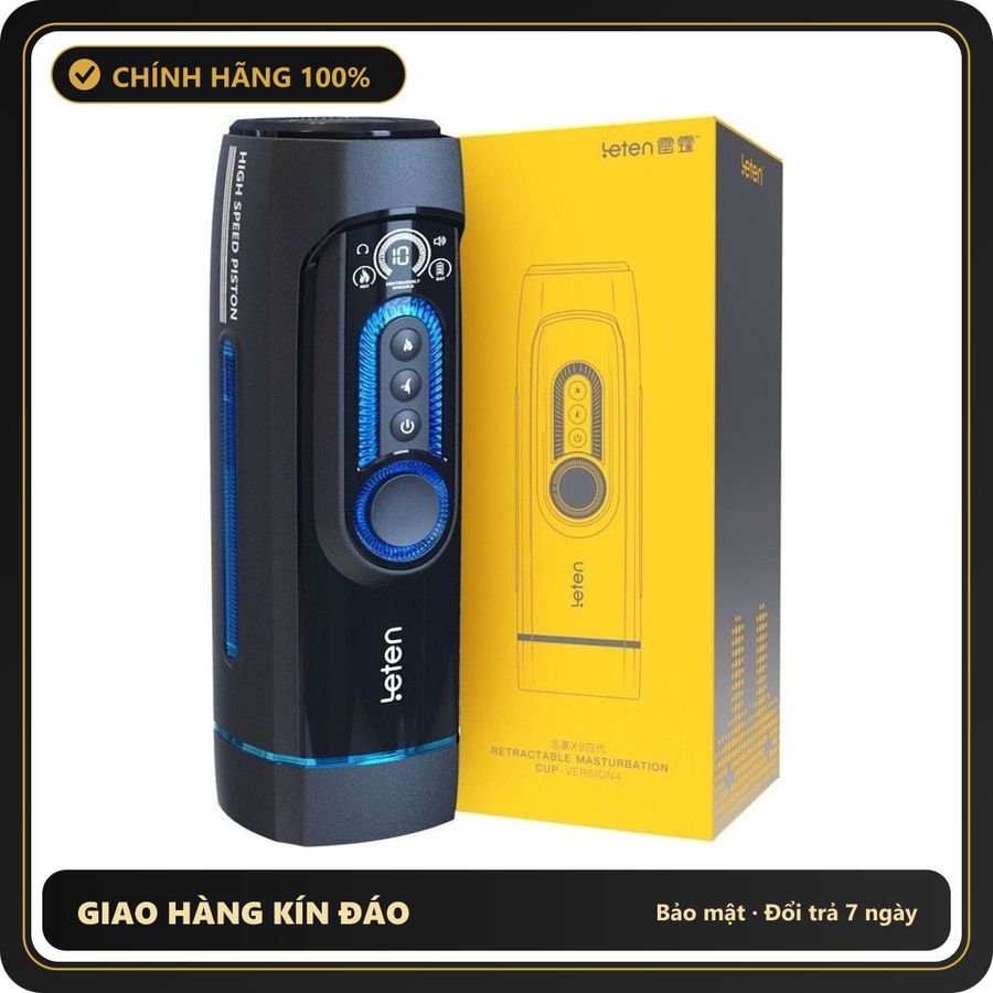 (Che Tên) Âm đạo rung chuyển động đa tần đa năng cầm tay - Leten X9 Piston [Mã TOY-10103] - Hàng Mới Về