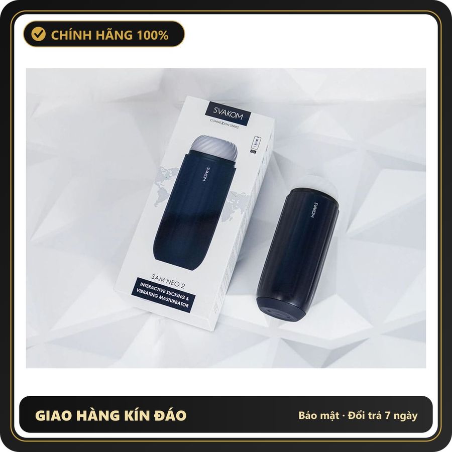 (Che Tên) Âm đạo giả Svakom Sam Neo 2 chính hãng nhập khẩu Us [Mã TOY-10116] - Hàng Mới Về