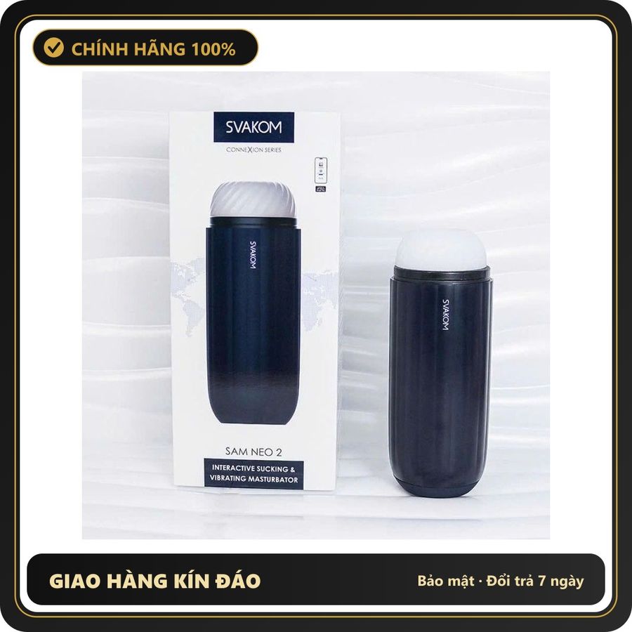 (Che Tên) Máy massage thư giãn âm đạo giả tự động Svakom Sam Neo 2 [Mã TOY-10119] Giao Nhanh Toàn Quốc