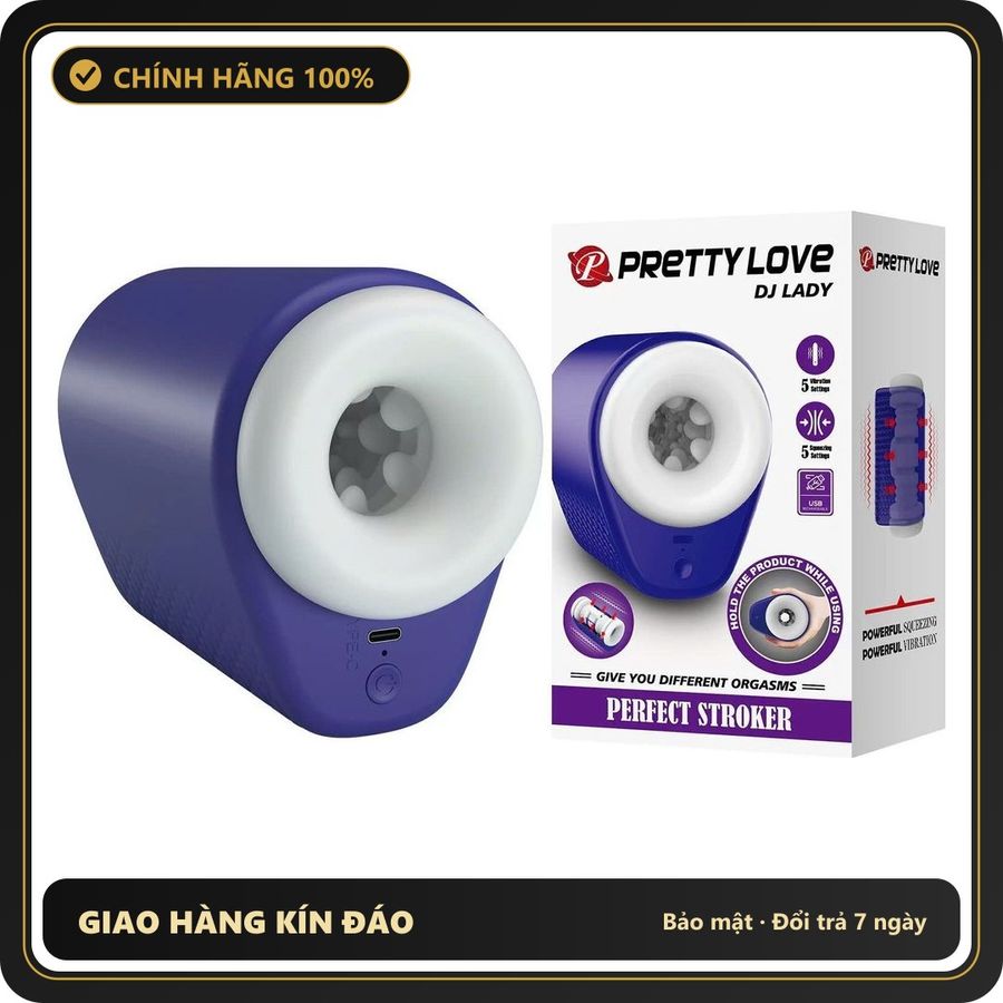 (Che Tên) Âm đạo giả co thắt tự động Pretty Love Dj Lady [Mã TOY-10138] Cao Cấp Bảo Đảm
