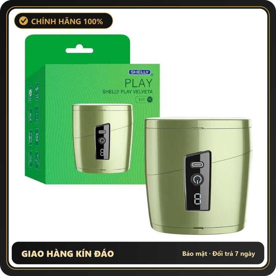 (Che Tên) Âm đạo giả rung chuyển động đa tần tự động Shelly Play Velveta [Mã TOY-10150] Chuẩn Auth