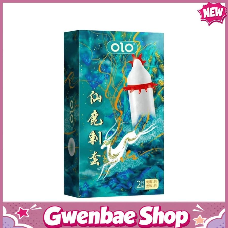 Bao cao su OLO Nai - Gai đầu - Hộp 1 cái + 1 bi silicon - Gwen Shop Chính Hãng