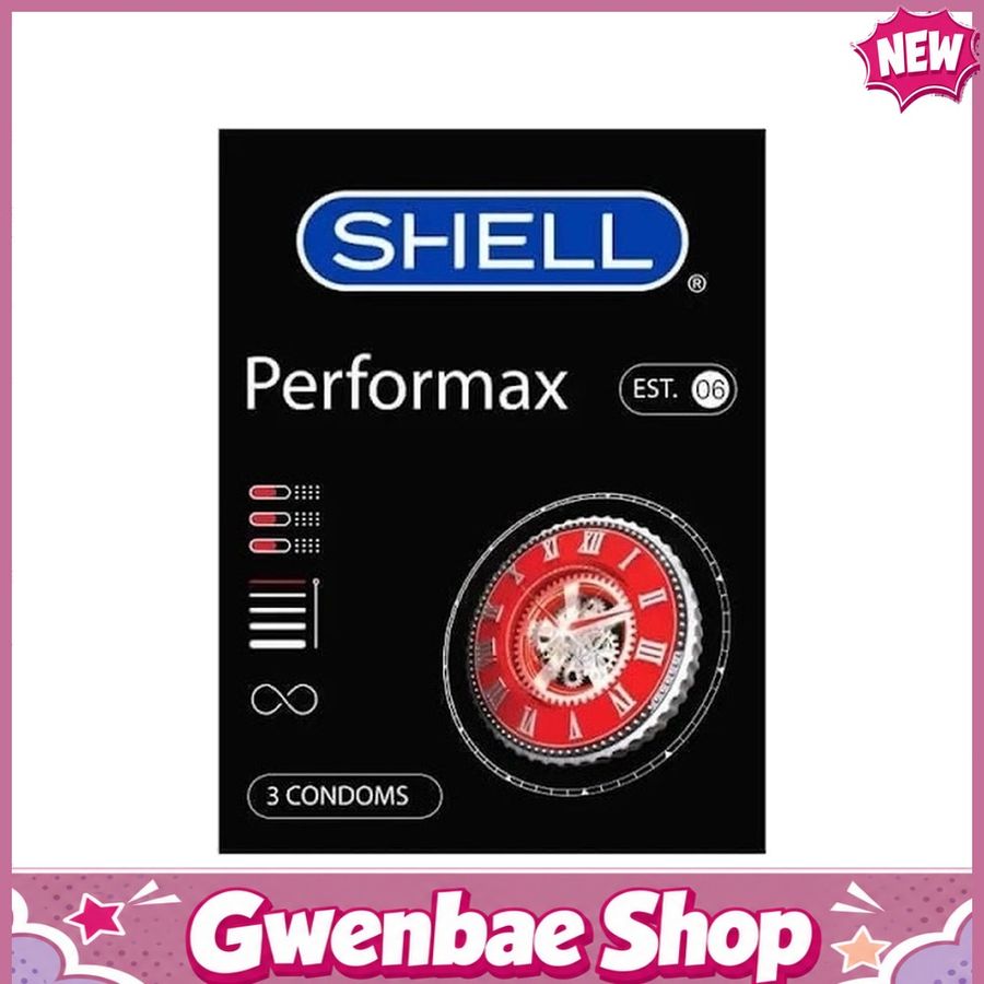 Bao cao su Shell Performax 6 in 1 - Kéo dài thời gian - Hộp 3 cái - Gwen Shop Chính Hãng