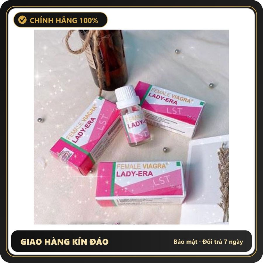 (Che Tên) Nước hỗ trợ chăm sóc nữ giới tăng hưng phấn Lady Erra 10ml Cao Cấp Bảo Đảm
