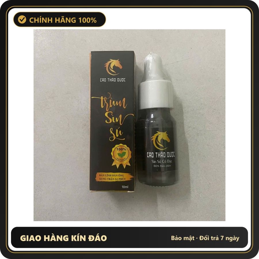 (Che Tên) Tinh chất siêu đậm đặc sìn sú 10ml dạng bôi không nóng rát Hộp Trắng Kín