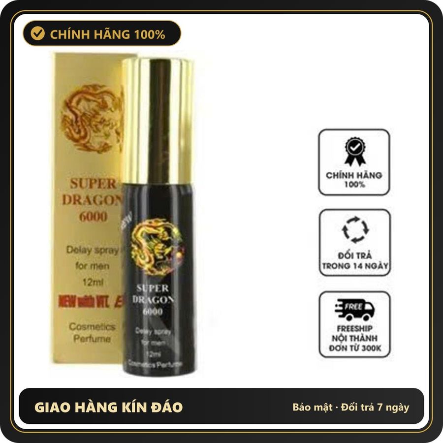 Dung dịch xịt đậm đặc Super Dagon6000 đức cao cấp cho nam Chuẩn Chính Hãng