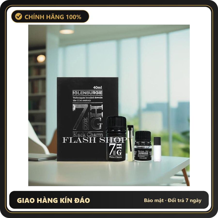 (Che Tên) Set nước hoa Popper Flash Shop 7HG Black 40ml LGBT Chuẩn Auth