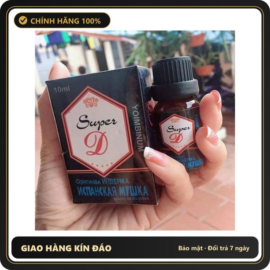 (Che Tên) Nước Hỗ Trợ Cải Thiện Tiết Tố Nữ Super Dnga 10ml - Tăng Ham Muốn, Tiện Dụng Cho Phụ Nữ Mọi Nơi Hộp Trắng Kín