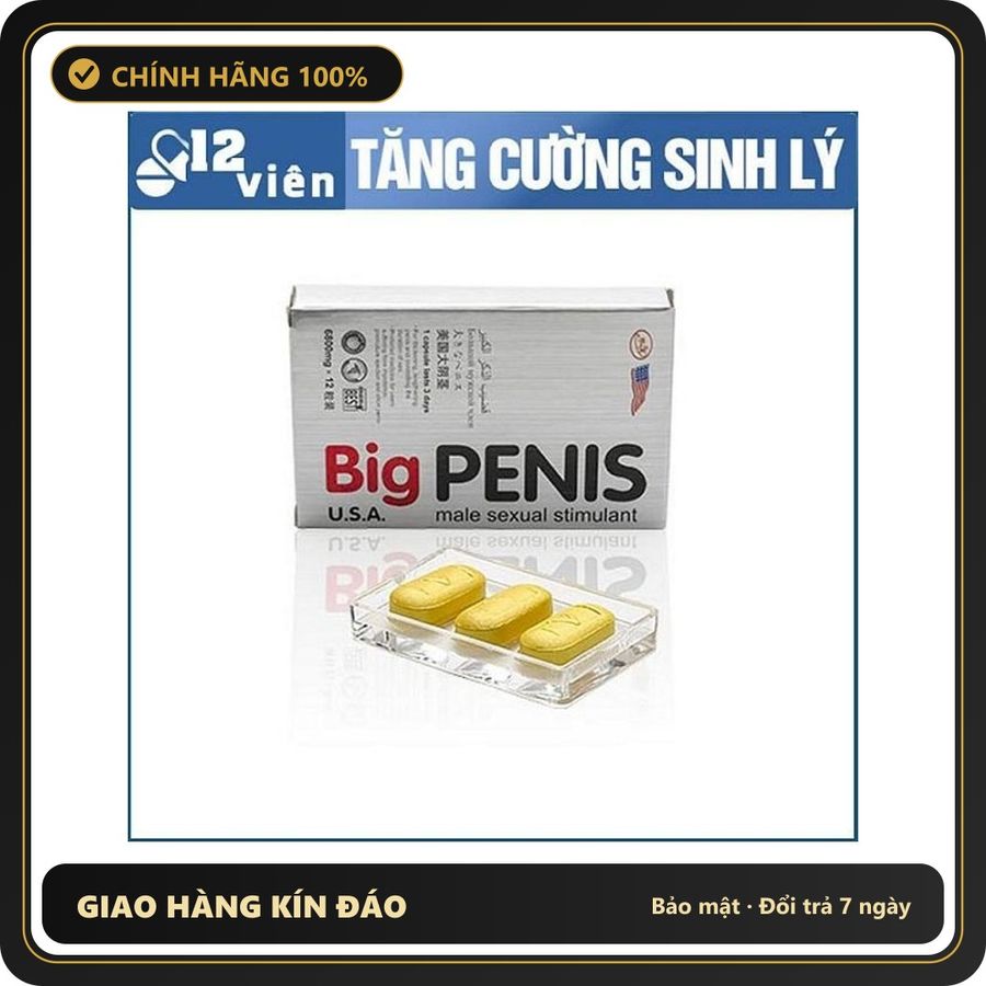 (Che Tên) Hộp 12 Viên Mỹ Vàng Chăm Sóc Nam Giới - Giúp Tăng Cường Sức Khỏe Nhanh Chóng và Hiệu Quả - Hàng Mới Về