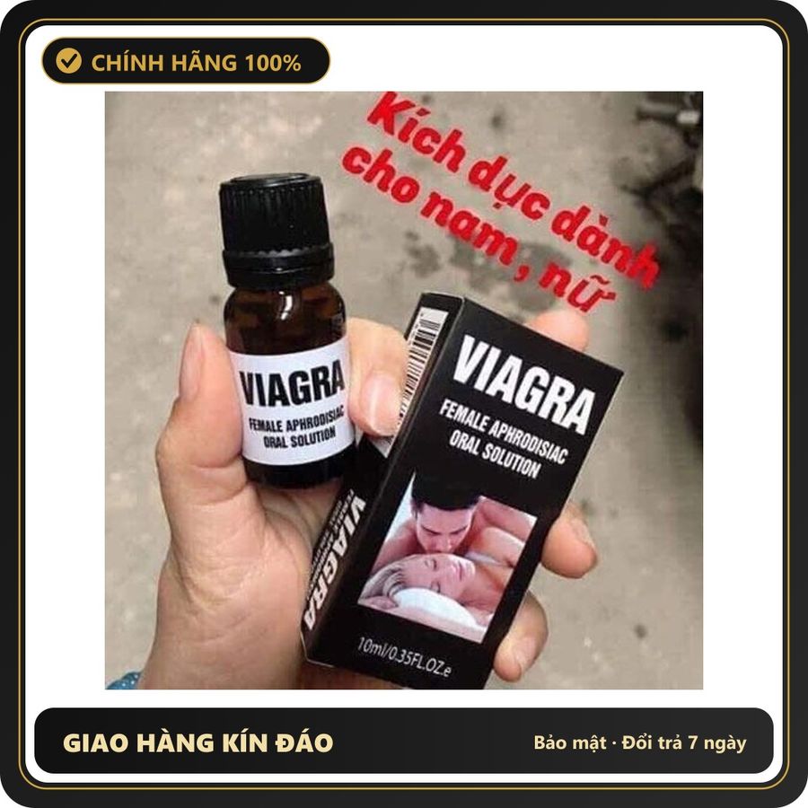 (Che Tên) Nước Hỗ Trợ Gia Tăng Cảm Xúc Viaga USA 10ml - Sản Phẩm Của Mỹ, An Toàn, Không Dị Ứng, Dùng Tăng Cường Cảm Xúc Tích Cực - Hàng Mới Về