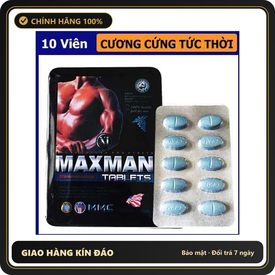 (Che Tên) Maxman 3800g Mỹ Chính Hãng Bảo Mật Tuyệt Đối - chất liệu an toàn cho da, dễ vệ sinh, êm ái khi dùng