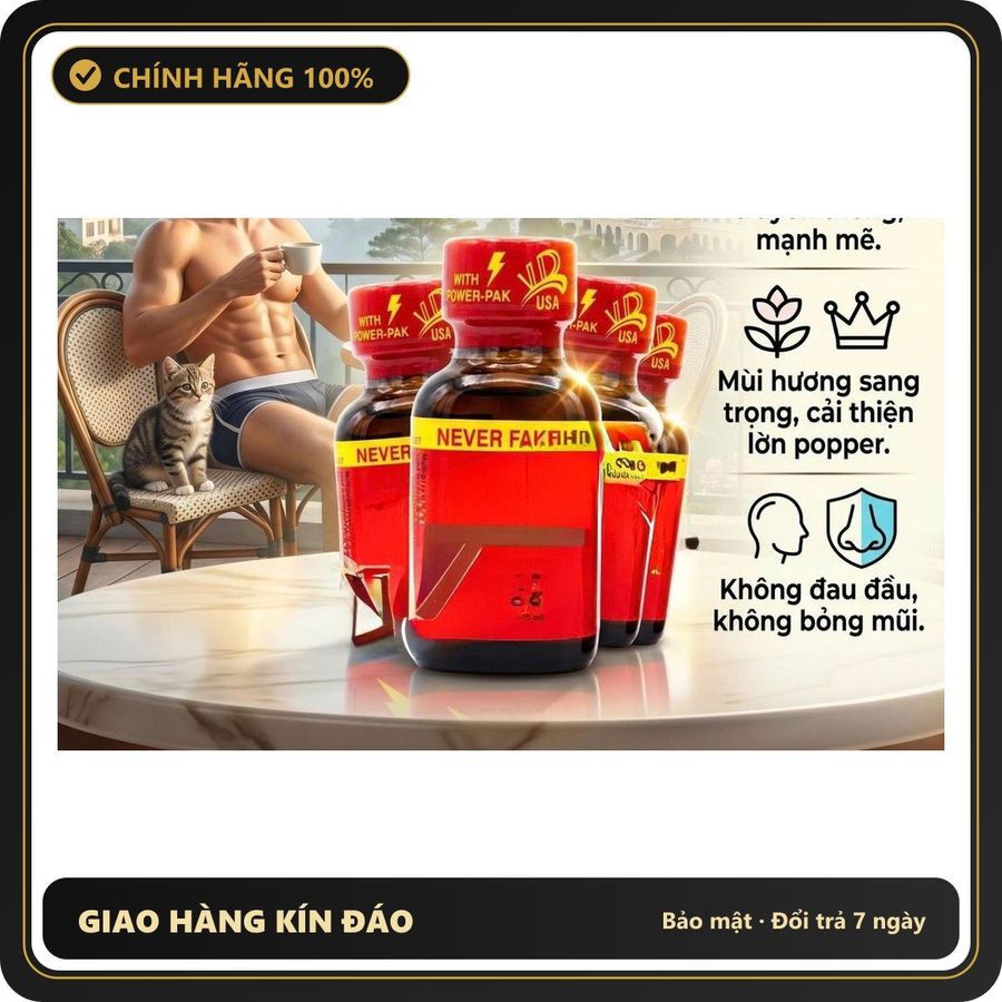 Chai hít tăng khoái cảm Popper VR 30ml Shop Chính Hãng Popper Nhập Khẩu USA 30ml, Cực Mạnh, Mùi Hương Dịu, Dễ Hít,Ko Nhức Đầu, Ko Bỏng, Cực Phê