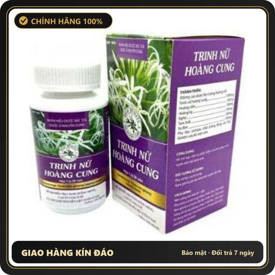 U nang, u xơ TRINH NỮ HOÀNG CUNG hộp 1 lọ 50 viên hàng có sẵn - hỗ trợ Chính Hãng