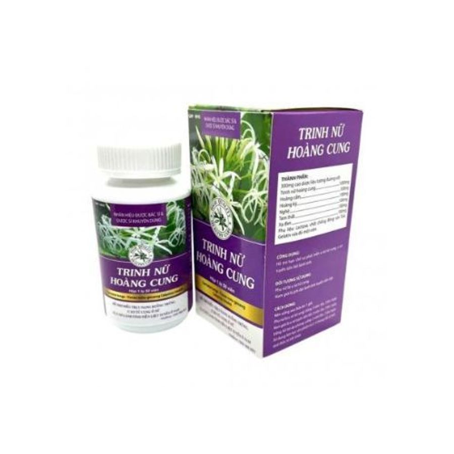 Bản Nhập Khẩu Cao Cấp - hỗ trợ u nang, u xơ TRINH NỮ HOÀNG CUNG hộp 1 lọ 50 viên hàng có sẵn