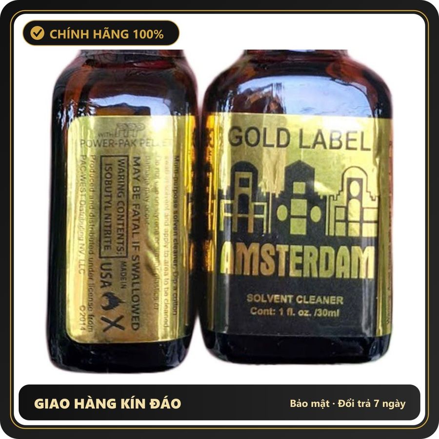 Chai hít tăng khoái cảm Popper GOLD LABEL 30ml Nhathuocsuckhoe.com >Popper 30ml USA, Hàng Chính Hãng, Hỗ Trợ Tăng Cường Sinh Lý Cho Nam Nữ Cực Mạnh, T
