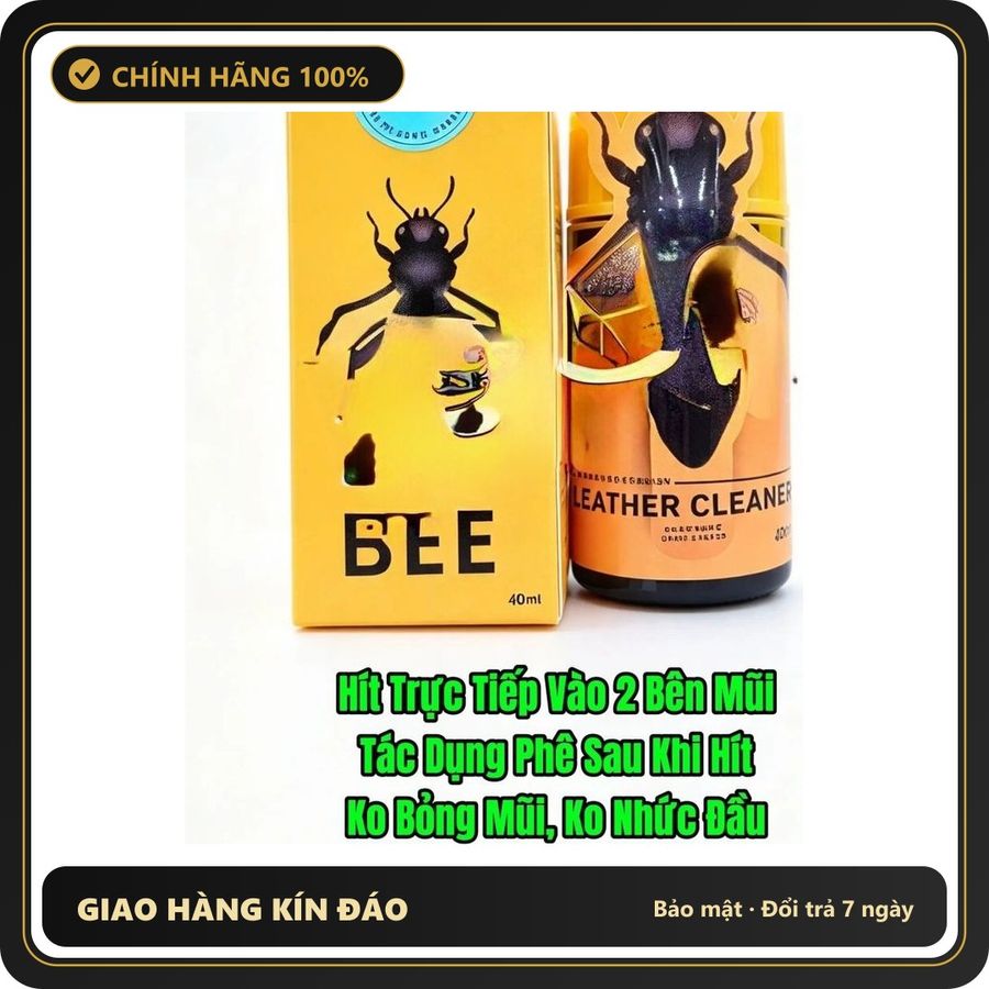 Chai hít tăng khoái cảm Popper BEE 40ml Hỗ trợ tăng cường sinh lý cho nam nữ, tăng khoái cảm, Chai Hít Popper 40ml USA, Dòng Siêu Mạnh,hít là phê ngay