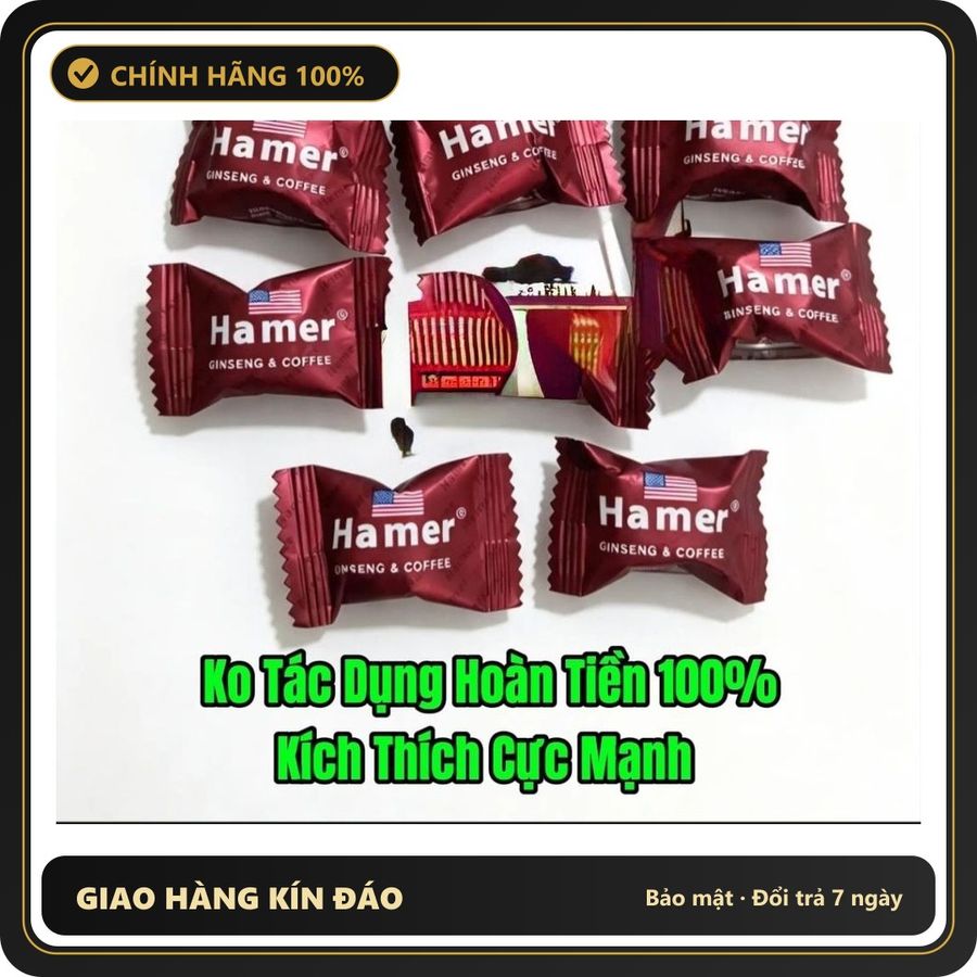 Viên uống hỗ trợ sinh lý nam Ha mer Hàng Nhập Khẩu Chính Hãng USA Combo 8 Viên Kẹo Hamer Mỹ, Cực Mạnh Phê Lâu, Cương Cứng Liên Cả Ngày, che tên sản ph