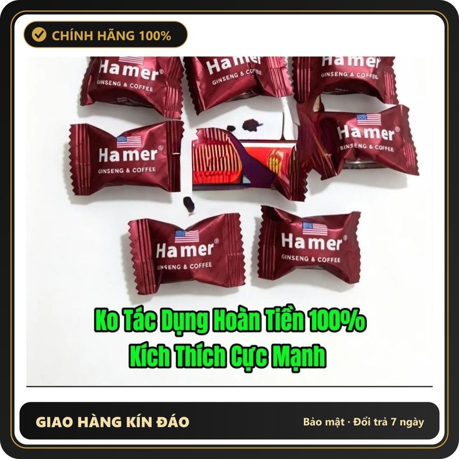 Viên uống hỗ trợ sinh lý nam Ha mer Combo 8 viên kẹo hamer mỹ chính hãng, cực mạnh, tác dụng nhanh chóng, an toàn cho sức khỏe, ko phê hoàn tiền 100%