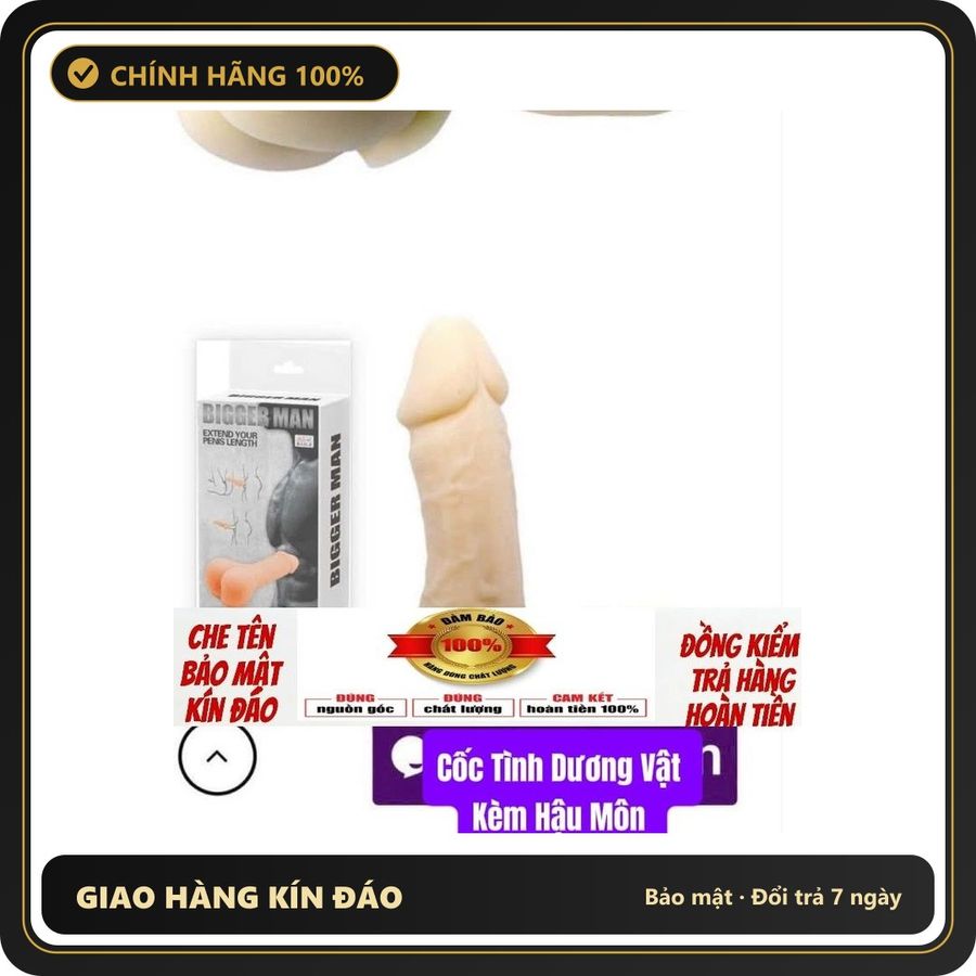 Đồ chơi người lớn BIGGER MAN Giảm giá Cốc Tình Yêu 2 trong 1, Đồ Chơi Giải Trí Cho Ng Lớn, che tên sản phẩm bảo mật kín đáo Bảo Mật