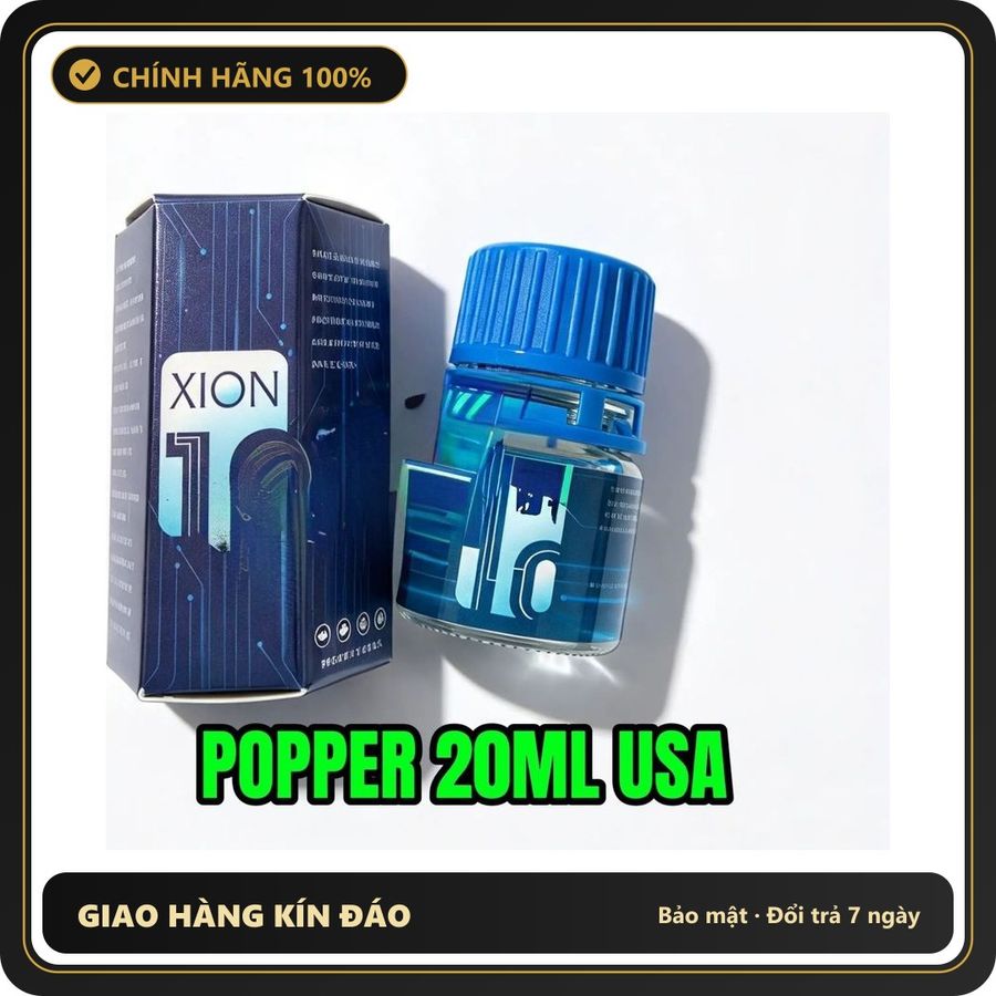 Chai hít tăng khoái cảm Popper XION 20ml Chai Hít Tăng Cường Sinh Lý Cho Nam Nữ Hàng Chính Hãng, Popper 20ml, Tác Dụng Cực Mạnh, Kích Thích Nhanh Chó