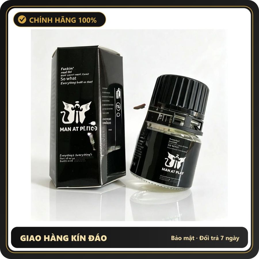 Chai hít tăng khoái cảm Popper MAN AT PLAY 20ml Chai Hít hỗ trợ sinh lý Popper 20ml USA, Hàng Chính Hãng, dùng được cho nam nữ, Bao Phê