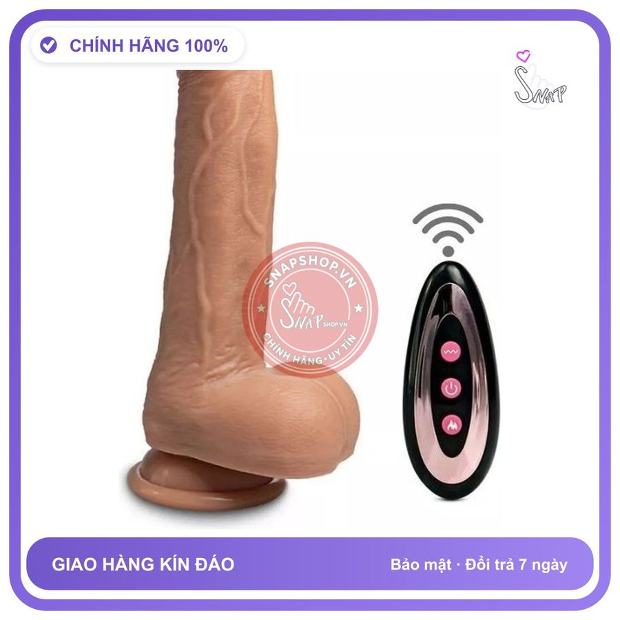 Đồ chơi người lớn che tên sản phẩm bảo mật kín đáo Dương vật giả điều khiển từ xa, nhiều chế độ, 19cm, bao đổi trả