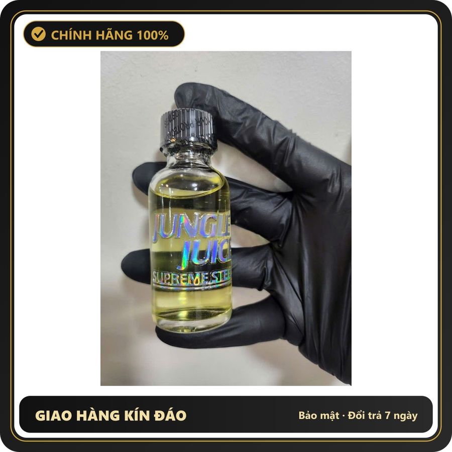 Chai hít tăng khoái cảm Popper JUNGLE JUICE 30ml Shop chính hãng, Popper pháp 30ml, Siêu Mạnh, hương thơm nước Hoa, Ko phê hoàn tiền