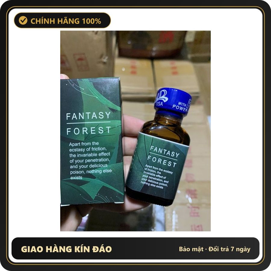 Chai hít tăng khoái cảm Popper FANTASY FOREST 30ml Popper 30ml USA, Hàng Chính hãng Cực Mạnh,Bao Phê, Sale Lớn