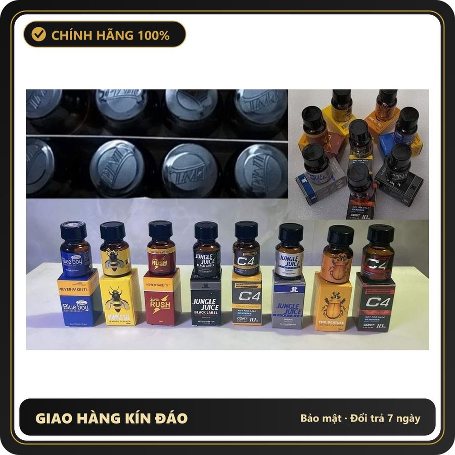 Chai hít tăng khoái cảm Popper 10ml Popper 10ml USA, lấy ngẫu nhiên, shop sẽ lấy chai ok nhất cho khách, giấu tên