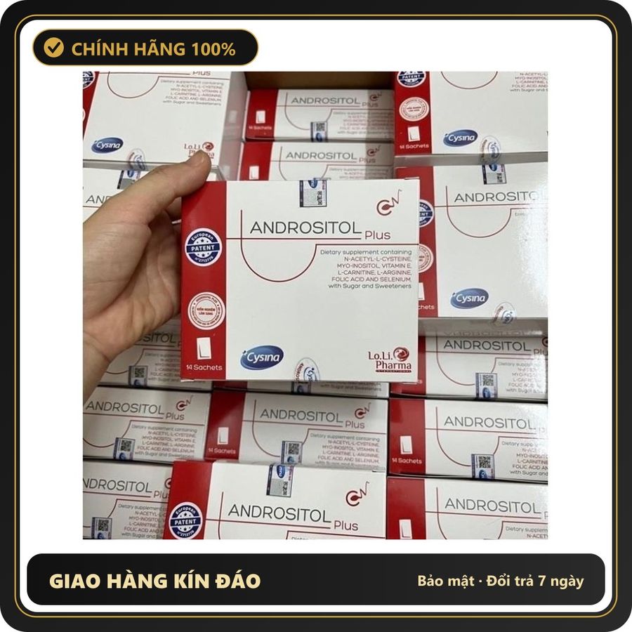 (Che Tên) [Lẻ gói] Andrositol Plus Hỗ Trợ Tăng Cường Sức Khoẻ Nam Giới, Tăng Cường Sinh Lý, Tăng Thụ Thai Cao Cấp Bảo Đảm
