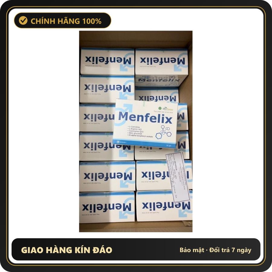 (Che Tên) Menfelix Bổ Tinh Trùng Dành Cho Nam Giới, Tăng Cường Sinh Lý, Tăng Thụ Thai Chuẩn Auth