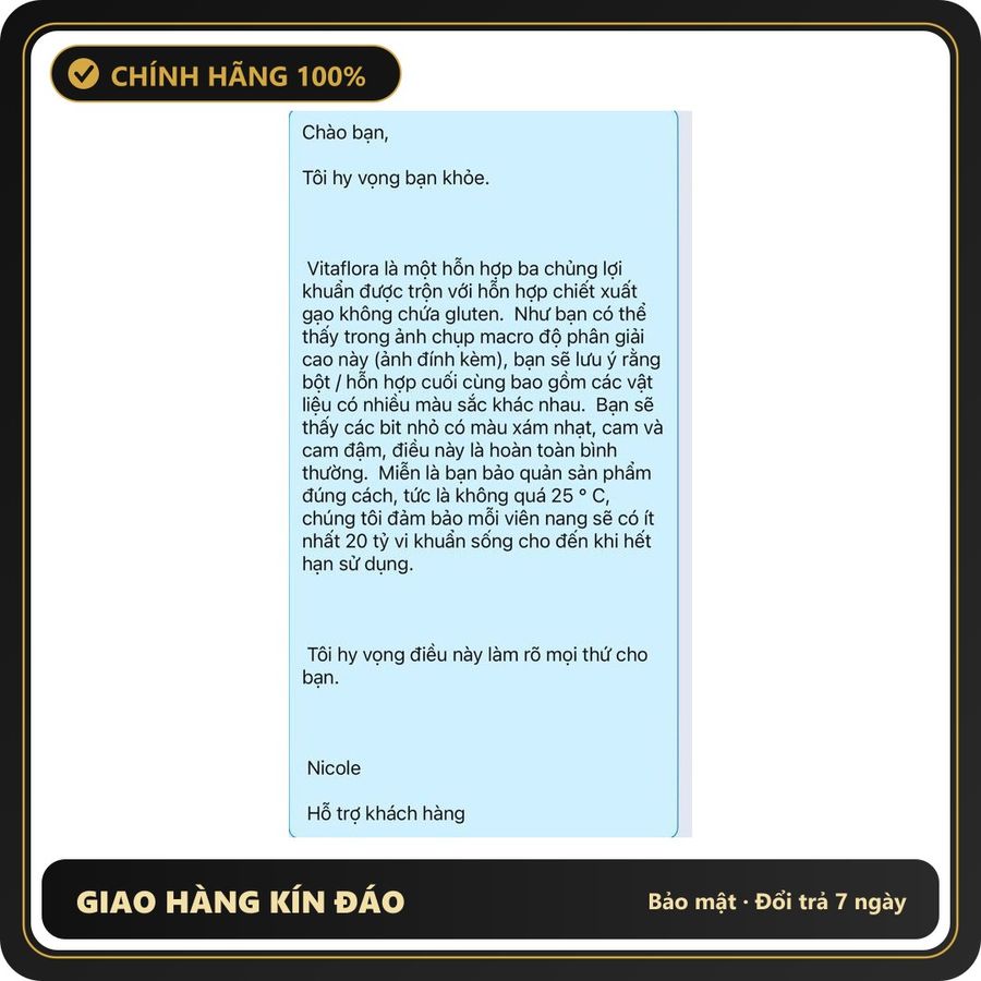 (Che Tên) (Hàng nhập khẩu) Sale viên hơi vàng không ảnh hưởng chất lượng Men phụ khoa Wellgard Vitaflora Anh Quốc Bảo Mật Tuyệt Đối