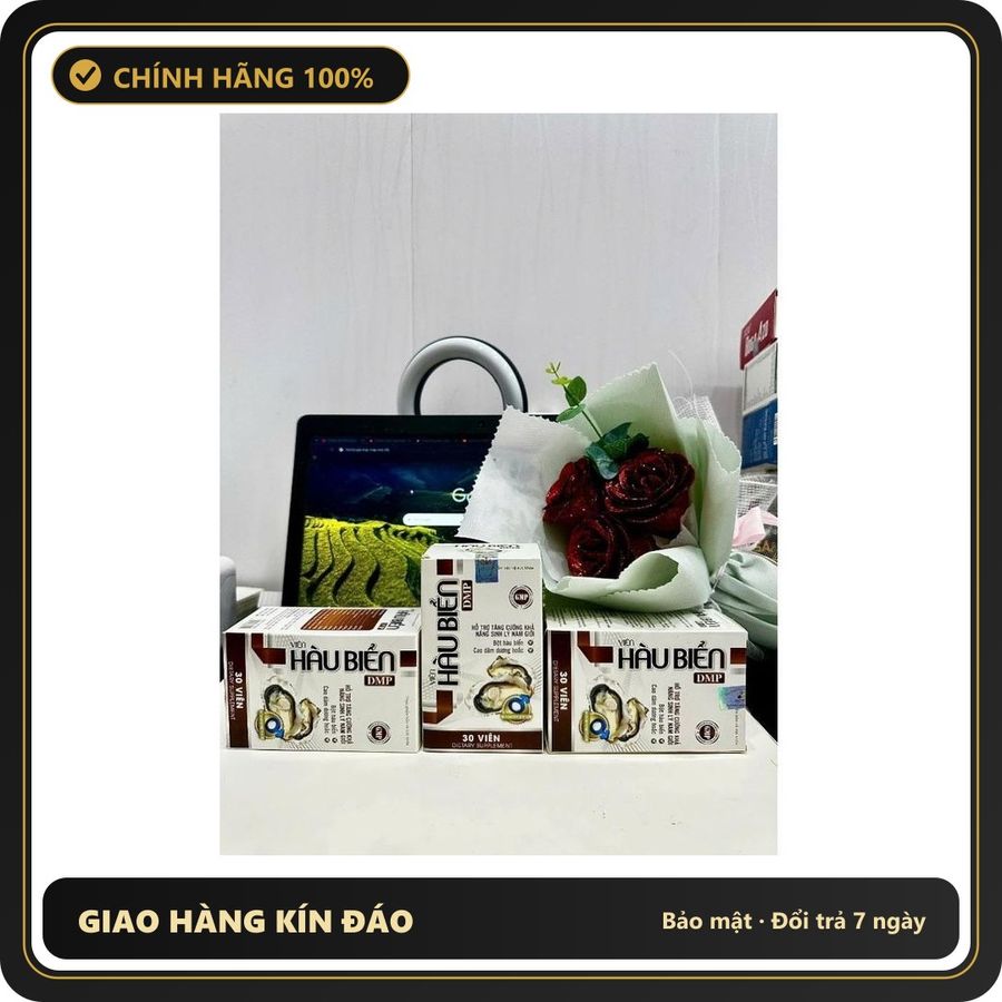 (Che Tên) Viên Bổ Thận HÀU BIỂN DMP - giúp Bổ thận,tăng cường chức năng sinh lý nam giới - Hộp 30 viên - Hàng Mới Về