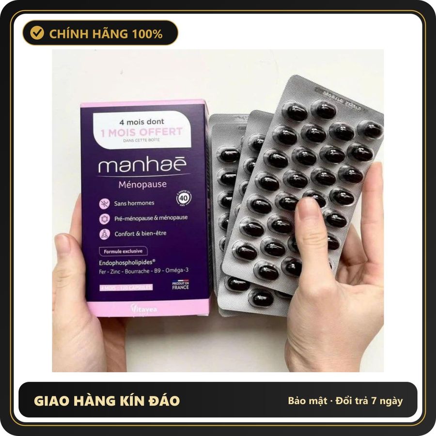 (Che Tên) (hàng công ty) Viên Uống Nội Tiết Nutrisante Manhae 90 viên Chuẩn Auth