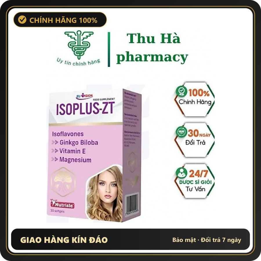 (Che Tên) Viên uông bổ sung nội tiết tổ tăng cương sinh lý nữ ISOPLUS-ZT 30viên- [nhập khẩu chính hãng] Cao Cấp Bảo Đảm
