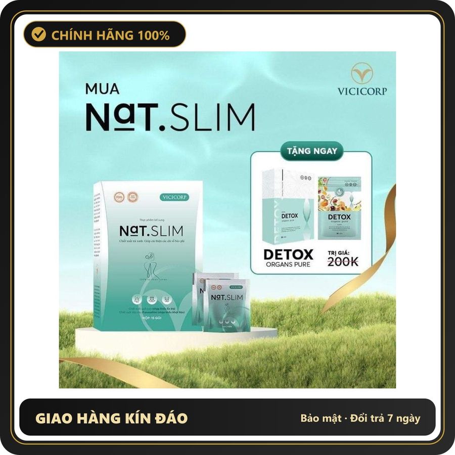 (Che Tên) (COMBO 2 HỘP) Giảm Cân NAT SLIM, Giảm Cân NAT SLIM X3 Chính Hãng MERRY STORE Giúp Giảm Cân Hiệu Quả, Giảm Cân Sau Sinh Bảo Mật Tuyệt Đối
