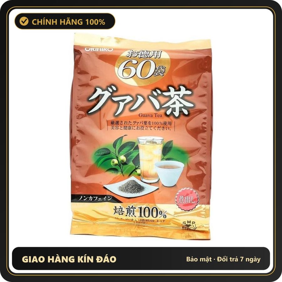 (Che Tên) Trà ổi hỗ trợ giảm cân Orihiro 60 gói Bảo Mật Tuyệt Đối