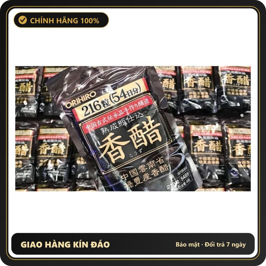 (Che Tên) Combo 2 gói Giấm đen Orihiro giúp hỗ trợ giảm cân hiệu quả 108 ngày Hỗ Trợ 24/7