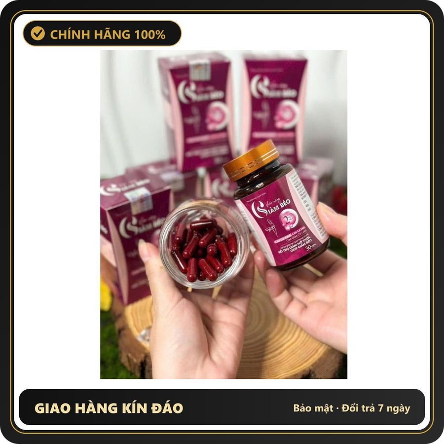 (Che Tên) Viên Uống Hỗ Trợ Giảm Béo Từ Thảo Dược – Trà Xanh, Lá Sen, Giảo Cổ Lam – Hộp 30 Viên Cao Cấp Bảo Đảm