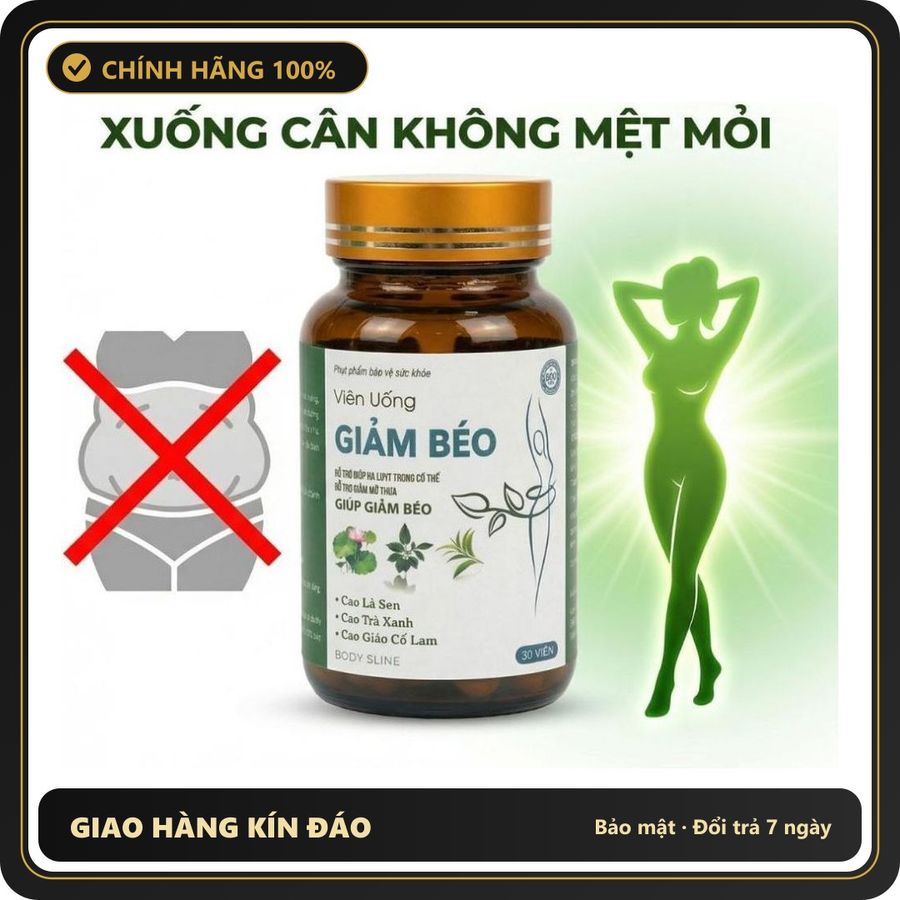 (Che Tên) Viên uống giảm cân Giảm béo Hộp 30 viên, Hỗ trợ kiểm soát cân nặng an toàn hiệu quả Hỗ Trợ 24/7