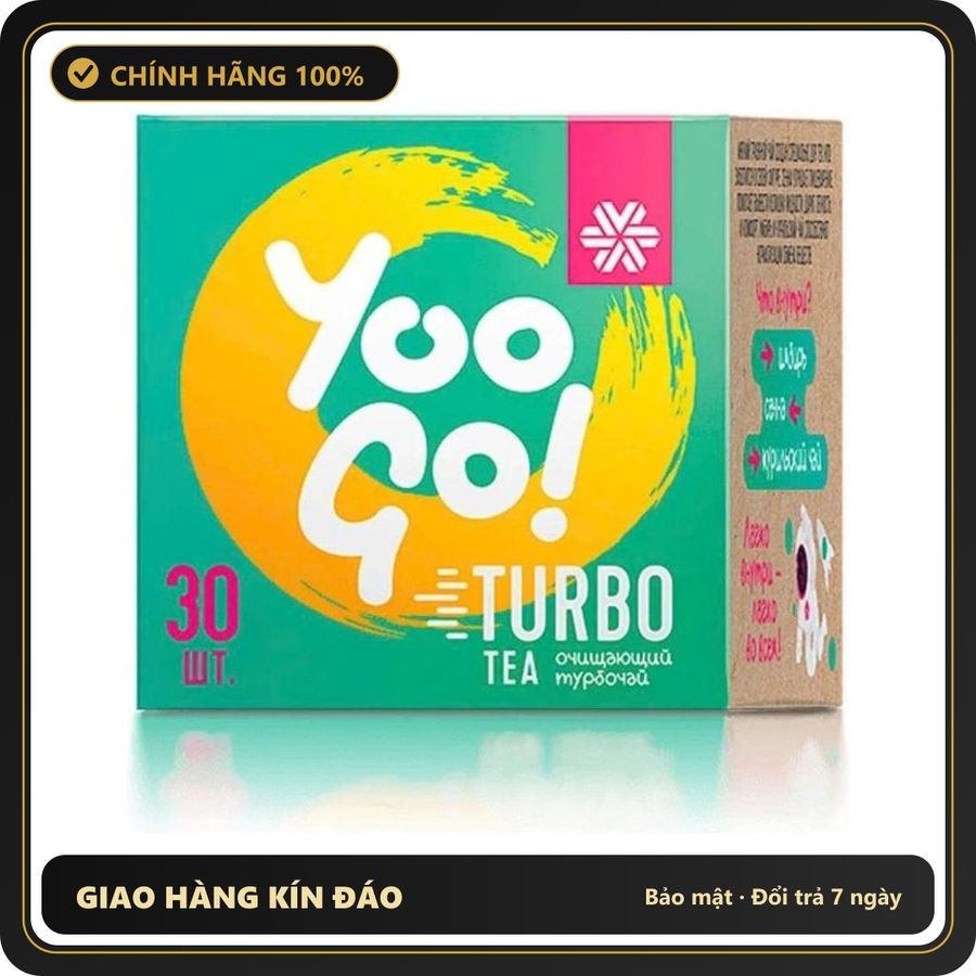 (Che Tên) Trà thảo mộc Siberian Wellness YooGo Turbo Tea, Hỗ trợ giảm cân, tốt cho hệ tiêu hóa - hộp 30 gói - Hàng Mới Về