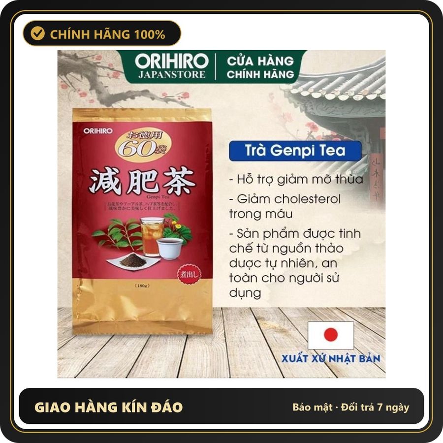 (Che Tên) [CHÍNH HÃNG] Trà Orihiro giảm cân lá ổi/ diếp cá/ genpi/nghệ MẪU MỚI nội địa Nhật date 2027 Giao Nhanh Toàn Quốc