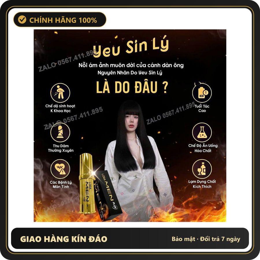 (Che Tên) LoRaMen Plus Xịt 5ml mẫu gốc Kèm Quà Tặng Hộp Trắng Kín