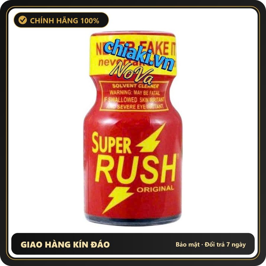 (Che Tên) Popper Super Rush Original Red 10ml chính hãng Mỹ USA Hộp Trắng Kín