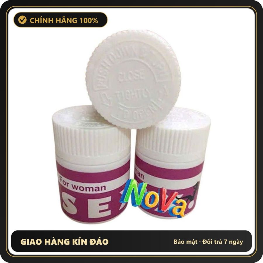(Che Tên) Viên Uống Kích Thích Ham Muốn thân mật Cho Phụ Nữ NoVa - Hỗ Trợ Sức Khỏe Nữ 5 Viên Dạng Nén, Dễ Dùng, Hiệu Quả Cao Cao Cấp Bảo Đảm