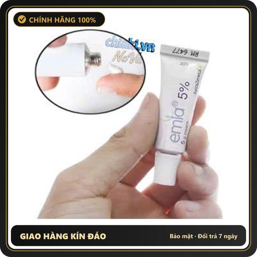 (Che Tên) Kem bôi Emla 5% kéo dài thời gian yêu cho nam giới​​​​​​​,combo 5 túy Chuẩn Auth