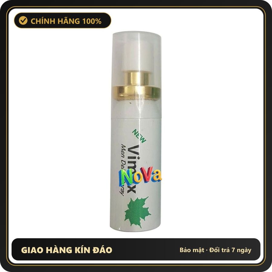 (Che Tên) Xịt thơm cơ thể nam giới Vimax Men Delay Spray Hộp Trắng Kín