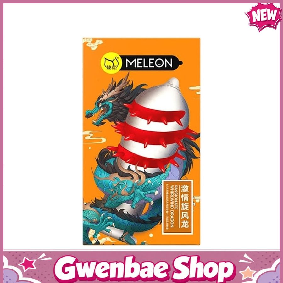 Bao cao su gai bi Meleon Dragon Râu Bi - Hộp 2 cái - Gwen Shop Chính Hãng